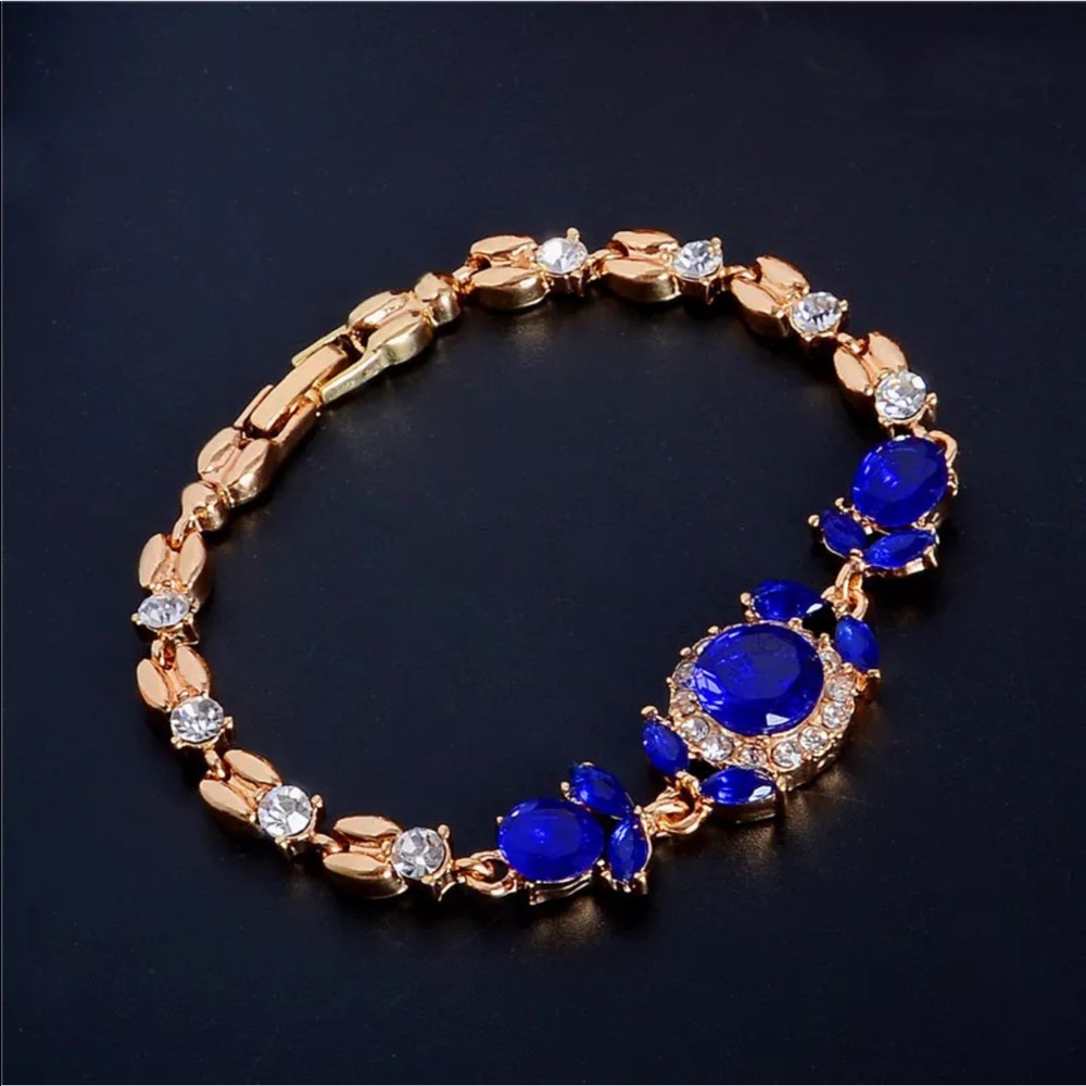 Crystal gold plated Bracelet